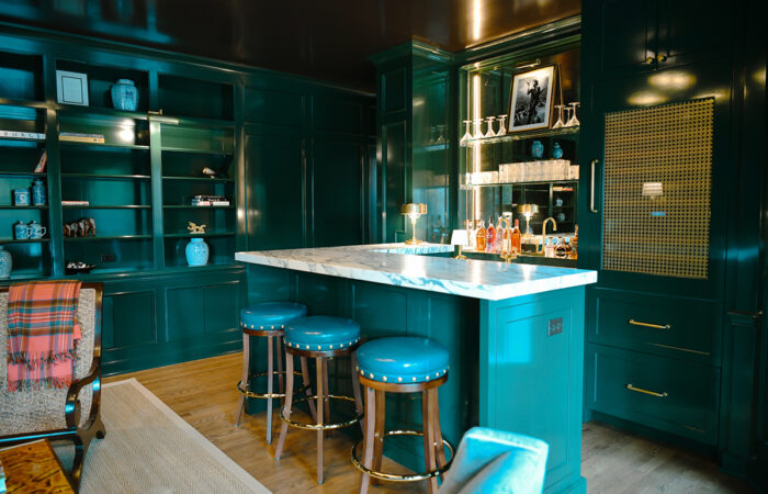 evergreen bar area